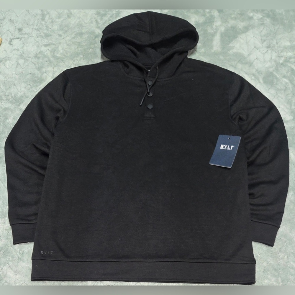 BYLT Basics Black Hooded Sweatshirt